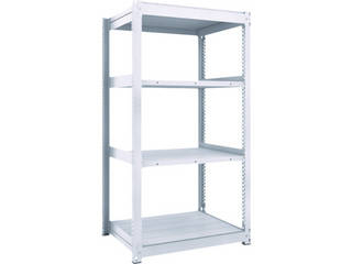 TRUSCO/トラスコ中山 【代引不可】TUG型中量棚300kg 単体 955X776XH1800 4段 TUG300-63J-4の通販は 27,685円