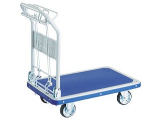 TRUSCO/トラスコ中山 【代引不可】プレス製台車 ドンキーカート 折畳 915×615 ハンド式 ピン式2輪S付 制動B付 301NKHBSの通販は 25,336円