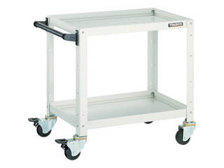 TRUSCO/トラスコ中山 バーディワゴン 600X400XH600 2段 ホワイト BDW-662-W