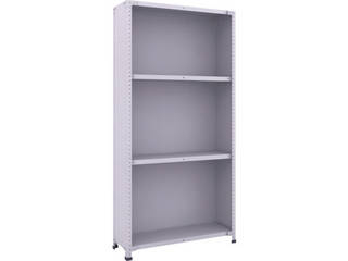 TRUSCO/トラスコ中山 【代引不可】軽量150型背側板付棚 900X300XH1800 4段 TLA63K-24の通販は