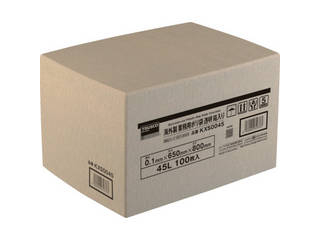 TRUSCO/トラスコ中山 【代引不可】海外製 業務用ポリ袋 透明・箱入 0.1×120L 100枚入 KXS00120