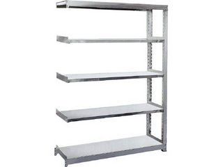 TRUSCO/トラスコ中山 【代引不可】ステンレス軽中量棚 増結 W1460XD450XH1800 5段 SM2-6545B