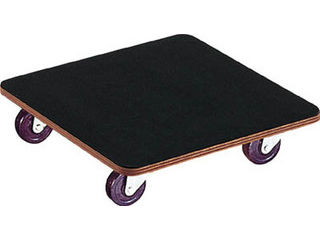 TRUSCO トラスコ中山 合板平台車プティカルゴ 450X450 ゴム張り ゴム車 PCG-4545G