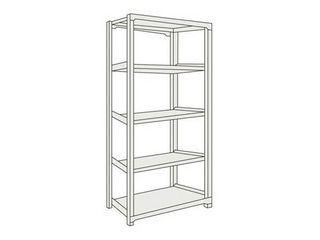 TRUSCO/トラスコ中山 【代引不可】M3型中量棚 1800X921XH2100 5段 単体 ネオグレー M3-7695 NGの通販は 43,223円