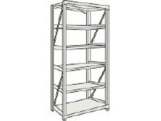 TRUSCO/トラスコ中山 【代引不可】M10型重量棚 1200X900XH2100 6段 単体 ネオグレー M10-7496NG 82,855円