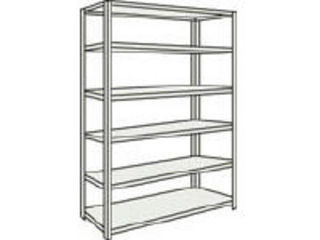TRUSCO/トラスコ中山 【代引不可】M5型中量棚 1800X721XH2400 6段 単体 ネオグレー M5-8676 NGの通販は 80,322円