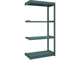 TRUSCO/トラスコ中山 【代引不可】TUG型軽量棚 黒 100kg連結 940×324×H1800 4段 TUG100-63K-4B-BKの通販は 22,242円