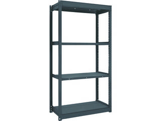 TRUSCO/トラスコ中山 【代引不可】TUG型軽量棚 黒 100kg単体 940×474×H1800 4段 TUG100-63S-4-BKの通販は