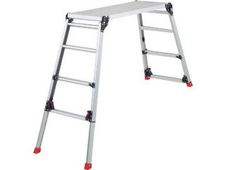 TRUSCO/トラスコ中山 【代引不可】足場台 アルミ製 脚部伸縮タイプ 高さ0.60〜0.91m TDWG-610 19,335円