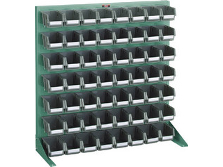 TRUSCO/トラスコ中山 パネルコンテナラック 卓上型 コンテナ小X56 緑 T-0978N GNの通販は 32,718円