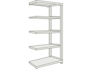 TRUSCO/トラスコ中山 【代引不可】M3型中量棚 900X471XH2400 5段 連結 ネオグレー M3-8355BNGの通販は