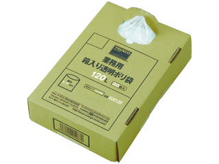 TRUSCO トラスコ中山 まとめ買い 業務用ポリ袋 透明・箱入 0.15×120L (30枚入) XU0120