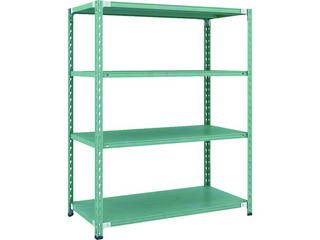 TRUSCO/トラスコ中山 【代引不可】CB型セミボルトレス軽量棚 1200X600XH1500 4段 グリーン CB-5464-GNの通販は 22,825円