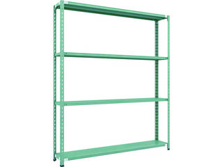 TRUSCO/トラスコ中山 【代引不可】CB型セミボルトレス軽量棚 1800X300XH21004段 グリーン CB-7634-GNの通販は 21,791円