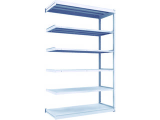 TRUSCO/トラスコ中山 【代引不可】TUG型軽中量棚200kg連結 1540X624XH2400 6段 TUG200-85L-6Bの通販は