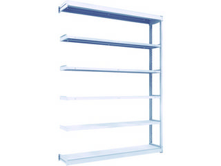 TRUSCO/トラスコ中山 【代引不可】TUG型軽中量棚200kg連結 1840X324XH2400 6段 TUG200-86K-6Bの通販は 37,081円