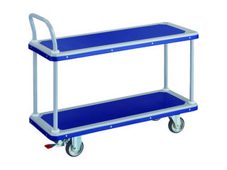 TRUSCO/トラスコ中山 【代引不可】ドンキーカート 2段式片袖タイプ 1190×440 S付 404NSの通販は