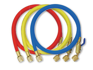 Asada/アサダ R410A用チャージングホースプラスII(ボールバルブ付)152cm青 Y29205の通販は