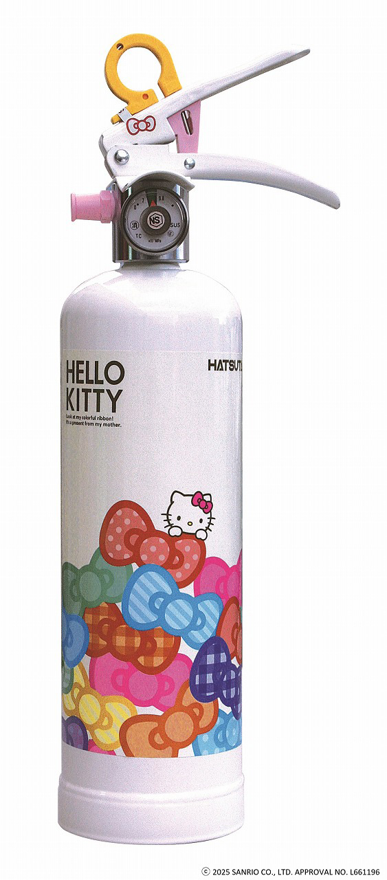 HATSUTA 初田製作所 ハローキティ住宅用強化液消火器 HK1-WR ホワイト