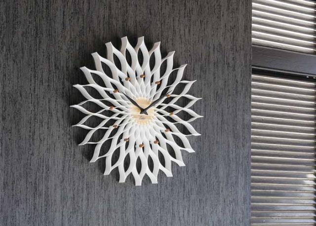 Leffard ルファール 掛け時計 ウォールクロック ホワイト