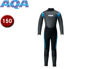 AQA アクア エーキューエー 【時間帯指定不可】KW4507A-6615 キッズスキンフルスーツIII 【150】 （ブラック×ブルー）