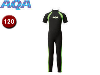 AQA エーキューエー KW4505A-5712 キッズスーツ シーガルII 【120】 （ブラック×ライム）