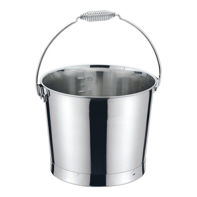 OYA 大屋製作所 18-8プレスバケツ 20L(ワイヤーバネ取手)