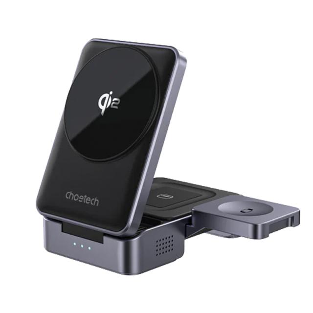 choetech チョエテック 折りたためる3in1ワイヤレス充電スタンド Qi2 MagLeap対応 T637-F