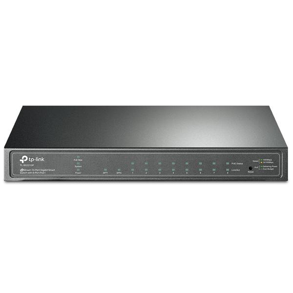 TP-Link ティーピーリンク Omada 10ポートギガビットスイッチ（PoE+ポート×8搭載） TL-SG2210P(UN)