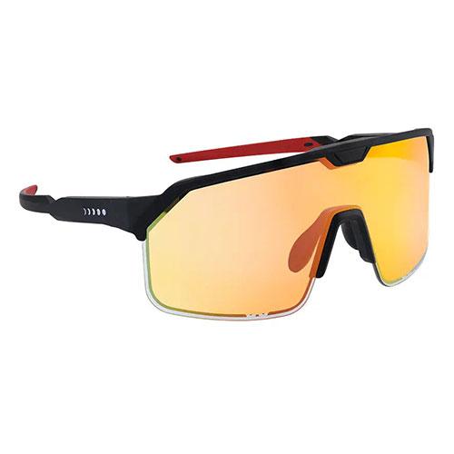 Chamelo チャメロ スライド式調光サングラス シールド The shield  ブラック×オレンジ Chamelo-Theshield-BKOR_4