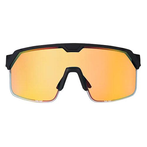 Chamelo チャメロ スライド式調光サングラス シールド The shield  ブラック×オレンジ Chamelo-Theshield-BKOR