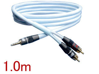 SUPRA スープラ SUPRA Biline-MP-1.0M　高音質ステレオミニ-RCAオーディオケーブル