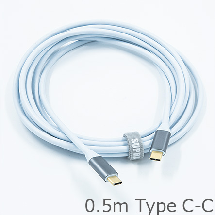 SAEC サエクコマース SUPRA USB 3.2ケーブル Type C-C 0.5m 高品質SUPER HIGH SPEED 対応USBケーブル
