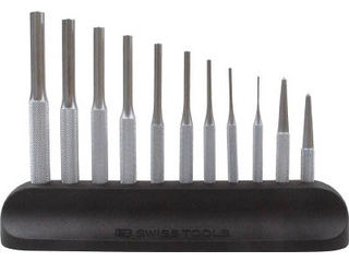 PB SWISS TOOLS スイスツールズ 715H 平行ピンポンチ(丸胴)セット スタンド付 715Hの通販は