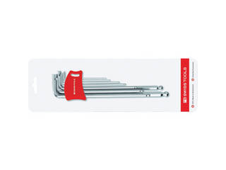 PB SWISS TOOLS スイスツールズ ボール付ロング六角棒レンチセット(1.5、2、2.5、3、4、5、6、8、10) 212LDH-10CN