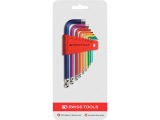 PB SWISS TOOLS スイスツールズ ボール付六角棒レンチセット(レインボー) 212H-10RBCN