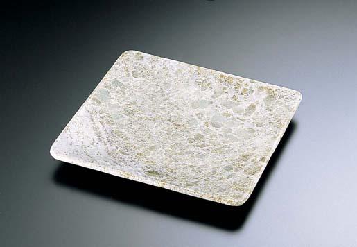 YOUNGSHIN STONE 石器　正角皿　ＹＳＳＪ−０１４／２２cm