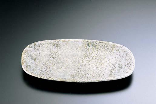 YOUNGSHIN STONE 石器　角小判皿　ＹＳＳＪ−０１５／２３cm