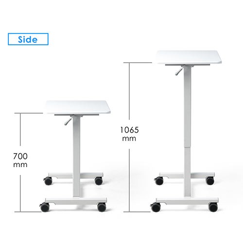 スタンディングデスク ガス圧 昇降 幅60cm 奥行45cm ノートパソコン台