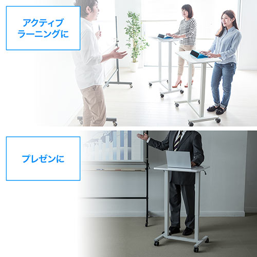 昇降デスク スタンディングデスク 幅70 高さ調節 ガス圧式 キャスター Amazon.co.jp: タンスのゲン スタンディングデスク 昇降デスク