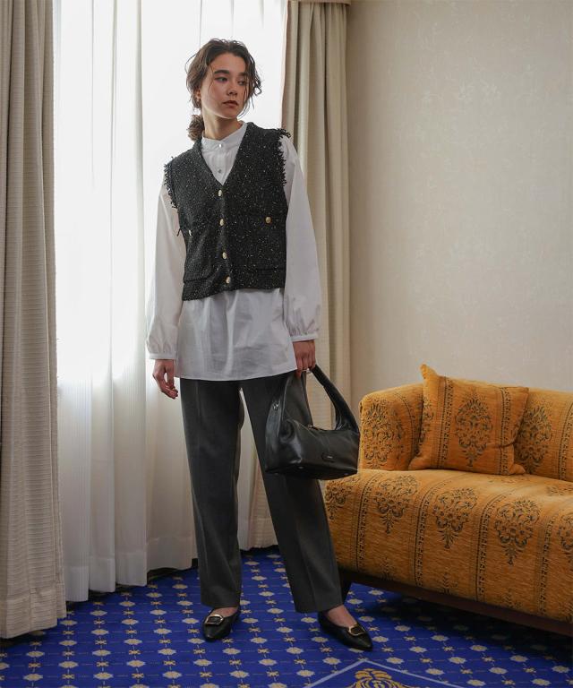 レディース パンツ ＷＯＯＬＩＳＨテーパードパンツ Bou Jeloud ブージュルードの通販は 6,900円