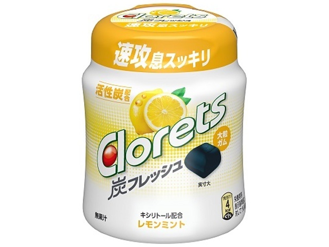 クロレッツ 炭レモンミントボトル １１２ｇ ×36 【送料込】(一部地域別途)
