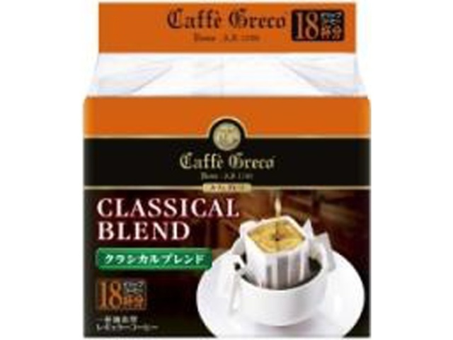 ＵＣＣ カフェグレコ ドリップクラシカル１８Ｐ×12 【全国送料無料】(一部地域別途) ,12個のまとめ買い 飲料水 お茶 ドリンク 熱中症対策 水分補給 7,160円