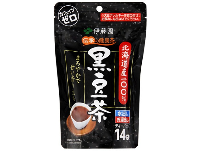 伊藤園 北海道産１００％黒豆茶ティーバッグ１４袋 ×10 【全国送料無料】(一部地域別途)