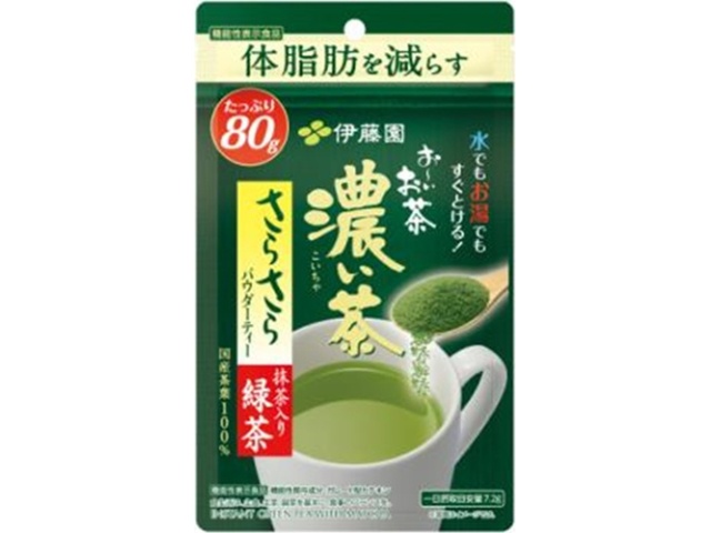伊藤園 体脂肪減お〜いお茶濃い茶さらさら抹茶８０ｇ  ×6 【全国送料無料】(一部地域別途)