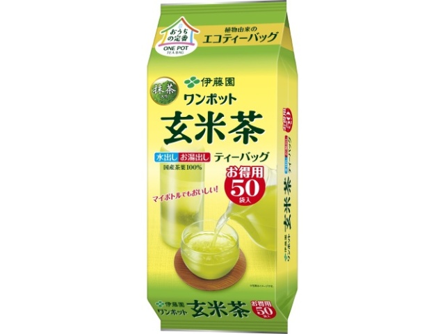 伊藤園 ワンポットエコティーバッグ 玄米茶５０袋 ×10 【全国送料無料】(一部地域別途)