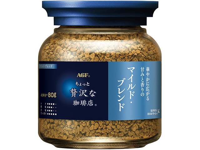 ＡＧＦ 贅沢な珈琲店マイルド・ブレンド 瓶８０ｇ ×24 【全国送料無料】(一部地域別途)