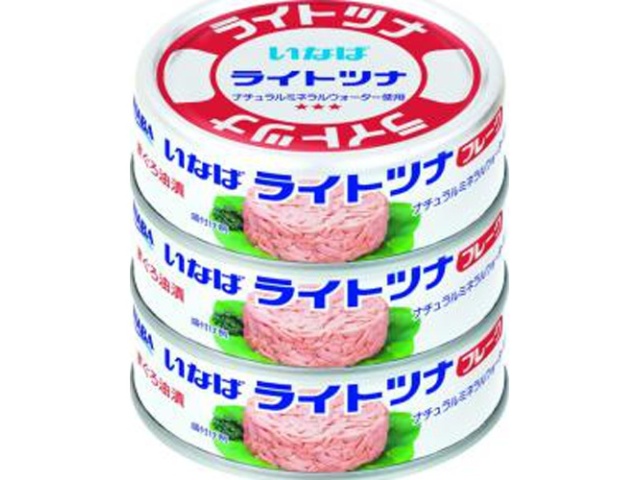 いなば ライトツナフレーク ３缶 ×15 【全国貨物輸送無料】(構成成分領域別途)