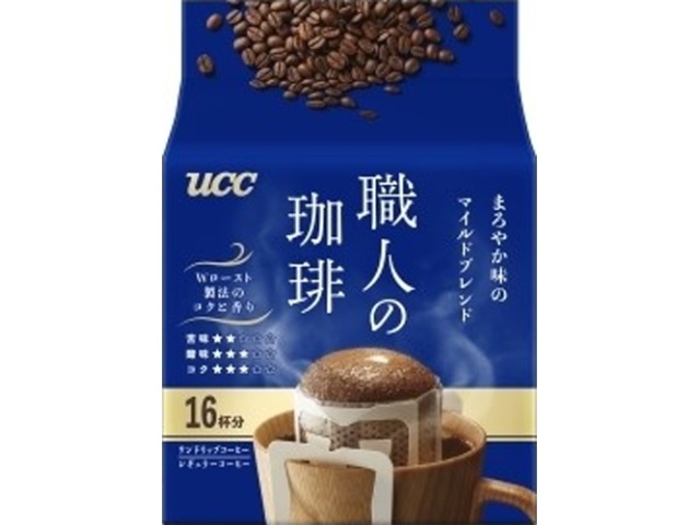 ＵＣＣ 職人の珈琲 まろやか味のマイルド１６Ｐ  ×12 【全国送料無料】(一部地域別途)