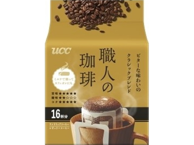 ＵＣＣ 職人の珈琲ビターな味わいのクラシック１６Ｐ ×12 【全国送料無料】(一部地域別途)
